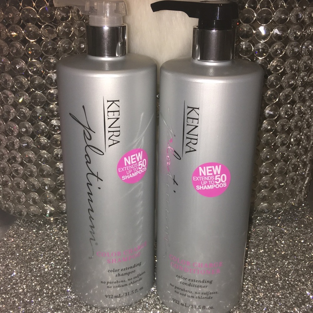 Kendra Platinum Color Charge Shamp/Cond-jumbo sizes